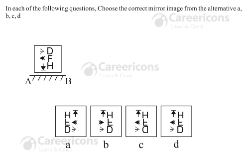 ssc mts paper 1 mirror images non  verbal question 9 h12 210